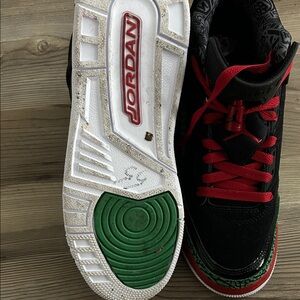 Jordan Kids Sneakers - Black, Red, and Green